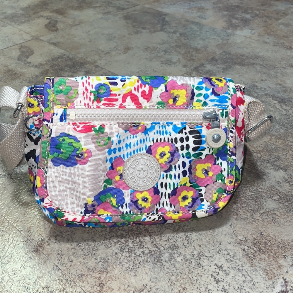 Kipling sabian crossbody shoulder bag floral